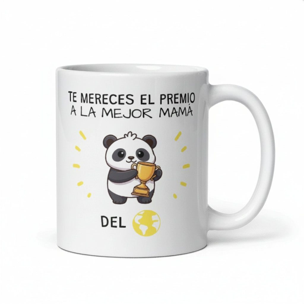 Taza Personalizada "Te mereces el premio a la mejor mamá del mundo"