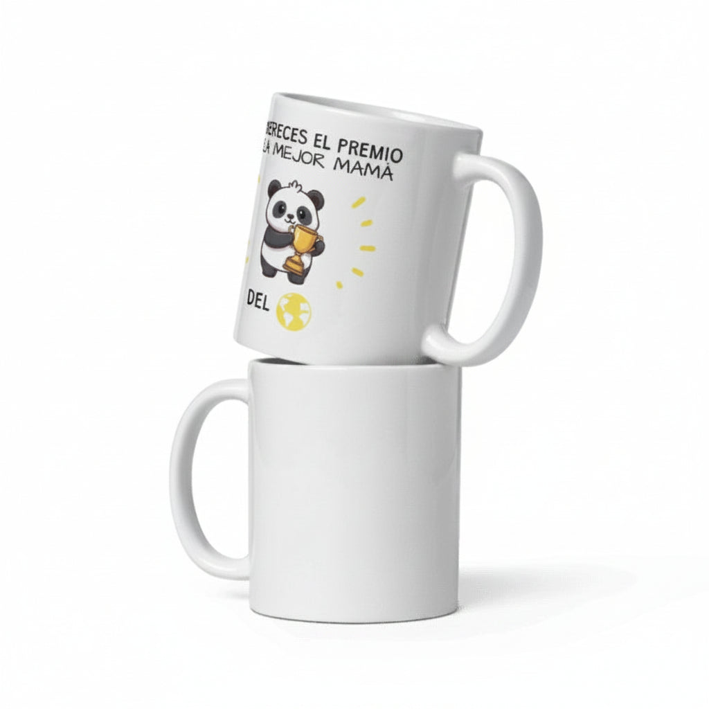Taza Personalizada "Te mereces el premio a la mejor mamá del mundo"